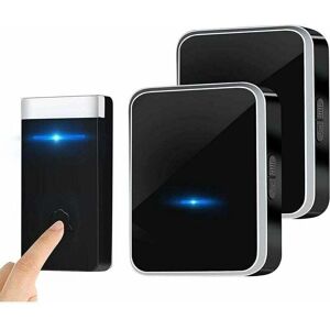 MUMU Wireless Doorbell, Waterproof Doorbell, Electronic Chime Kit with 2 Plug-in Receivers, 150m Range, 45 Melodies at 4 Volume Levels for Home, Office, MUMU Wireless Doorbell, Waterproof Doorbell, Electronic Chime Kit with 2 Plug-in Receivers, 150m Range, 45 Melodies at 4 Volume Levels for Home, Office,