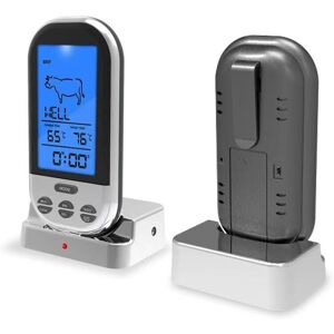 SEVENGIRL Wireless Grill Thermometer for Kitchen, Smart Grill Fork, Electronic Digital Display, Grill Thermometer, Water Thermometer (Silver Gray) SEVENGIRL Wireless Grill Thermometer for Kitchen, Smart Grill Fork, Electronic Digital Display, Grill Thermometer, Water Thermometer (Silver Gray)