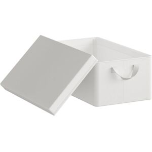 1x 36L Storage Boxes, Stackable Design Storage Chests White - Woltu 1x 36L Storage Boxes, Stackable Design Storage Chests White - Woltu