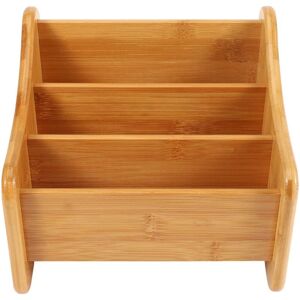 TLILY Wood Desk Organizer Bamboo Remote Control Holder Caddy Storage Container with 3 Compartments for Pen Pencil Phone Eyeglasses Office TLILY Wood Desk Organizer Bamboo Remote Control Holder Caddy Storage Container with 3 Compartments for Pen Pencil Phone Eyeglasses Office