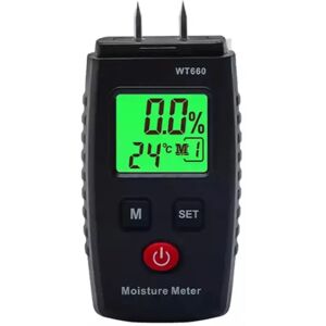 TLILY Wood Moisture Meter, Pin-Type Digital Detector, Water Leak Handheld Meter for Lumber, Walls TLILY Wood Moisture Meter, Pin-Type Digital Detector, Water Leak Handheld Meter for Lumber, Walls