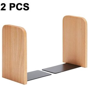 CYSLMUK Wooden Bookends 1 Pair German Beech Non-Slip Desk Book Holder (Beech-A), Beech Square Head CYSLMUK Wooden Bookends 1 Pair German Beech Non-Slip Desk Book Holder (Beech-A), Beech Square Head