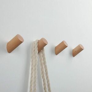 WOIYIC Wooden Coat Rack 【Set of 5】Natural Wall Scarf for Clothes, Hats and Bags, Storage Hangers, Towel Holders, Room Decoration WOIYIC Wooden Coat Rack 【Set of 5】Natural Wall Scarf for Clothes, Hats and Bags, Storage Hangers, Towel Holders, Room Decoration
