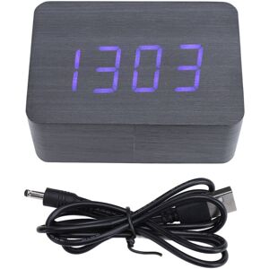 GROOFOO Wooden Digital Alarm Clock 3 Alarm Settings Temperature Display Adjustable Brightness Electric Clock for Bedroom GROOFOO Wooden Digital Alarm Clock 3 Alarm Settings Temperature Display Adjustable Brightness Electric Clock for Bedroom