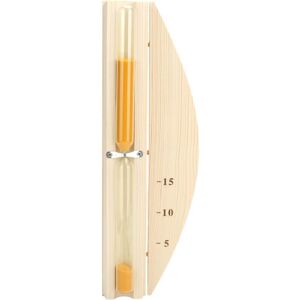 AOUGO Wooden Sauna Hourglass, Sauna Hourglass, Sauna Accessories, 15 Minutes, Sauna Room, Hourglass, Glass Timer, Wall Mounted, Wooden Hourglass AOUGO Wooden Sauna Hourglass, Sauna Hourglass, Sauna Accessories, 15 Minutes, Sauna Room, Hourglass, Glass Timer, Wall Mounted, Wooden Hourglass