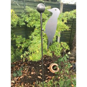 Woodpecker and Ball Plant Pin 5Ft (Bare Metal/Natural Rust) (Pack of 3) - Steel - H152.4 cm Woodpecker and Ball Plant Pin 5Ft (Bare Metal/Natural Rust) (Pack of 3) - Steel - H152.4 cm