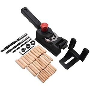 TINOR Woodworking Tools Set 38Pcs Pocket Hole Locator Drill Guide Oblique Wood Tenon Pocket Hole Drilling Kit(3-12mm) TINOR Woodworking Tools Set 38Pcs Pocket Hole Locator Drill Guide Oblique Wood Tenon Pocket Hole Drilling Kit(3-12mm)