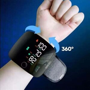 COOCHEER Wrist blood pressure monitor, portable digital blood pressure monitor with backlit LCD screen and pocket memory, adjustable cuff COOCHEER Wrist blood pressure monitor, portable digital blood pressure monitor with backlit LCD screen and pocket memory, adjustable cuff