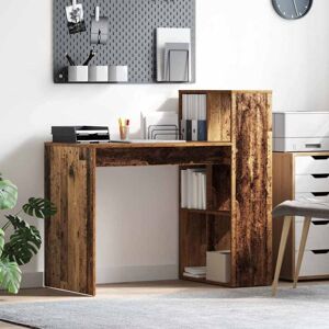 Vidaxl - Desk with Shelf Old wood 108 x 55 x 103.5 cm Engineered Wood Vidaxl - Desk with Shelf Old wood 108 x 55 x 103.5 cm Engineered Wood
