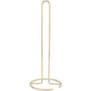 GROOFOO Wrought Iron Tissue Holder Smoother Surfaces Simple 1 Piece Molding Tissue Reserve Paper Holder for Office Kitchen Desktop Gold GROOFOO Wrought Iron Tissue Holder Smoother Surfaces Simple 1 Piece Molding Tissue Reserve Paper Holder for Office Kitchen Desktop Gold