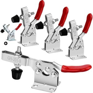 IKODM X GH-201-B Toggle Clamps Approx. 90kg Heavy Duty Non-Slip Quick Release Clamp - With GH-201 Turnbuckle IKODM X GH-201-B Toggle Clamps Approx. 90kg Heavy Duty Non-Slip Quick Release Clamp - With GH-201 Turnbuckle