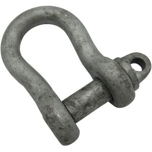 Securefix Direct - 2 Ton Galvanised Large Bow Shackle With Screw Pin - BS3032 2000KG Lifting Towing Tested Securefix Direct - 2 Ton Galvanised Large Bow Shackle With Screw Pin - BS3032 2000KG Lifting Towing Tested