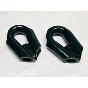 Securefix Direct - X2 22MM Blue Painted Tube Thimbles With Fillet Plate - G225 Heavy Duty Wire Rope Trawling 7/8 Inch Securefix Direct - X2 22MM Blue Painted Tube Thimbles With Fillet Plate - G225 Heavy Duty Wire Rope Trawling 7/8 Inch