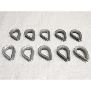 Securefix Direct - X10 12MM Galvanised Thimbles To BS464 - Lifting Heavy Duty Galv 1/2 Inch Securefix Direct - X10 12MM Galvanised Thimbles To BS464 - Lifting Heavy Duty Galv 1/2 Inch