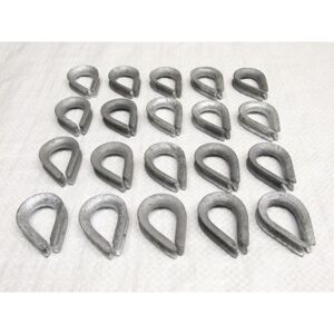 Securefix Direct - X20 8MM Galvanised Thimbles To BS464 - Lifting Heavy Duty Galv 5/16 Inch Securefix Direct - X20 8MM Galvanised Thimbles To BS464 - Lifting Heavy Duty Galv 5/16 Inch