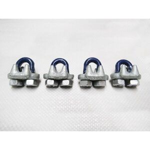 Securefix Direct - x4, 1/2' us fed Spec Wire Rope Grips - 12MM Bulldog Cip u Bolt FF-C-450 Securefix Direct - x4, 1/2' us fed Spec Wire Rope Grips - 12MM Bulldog Cip u Bolt FF-C-450
