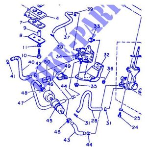 Yamaha - 1HX-24312-00 - '2' reservoir hose - xjn/xjs 600 1992-95 Yamaha - 1HX-24312-00 - '2' reservoir hose - xjn/xjs 600 1992-95