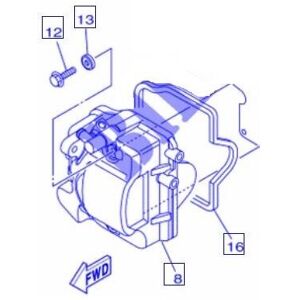 Yamaha - 1PN-E1173-00 Sealing washer - Tricity 125 14-16 Yamaha - 1PN-E1173-00 Sealing washer - Tricity 125 14-16