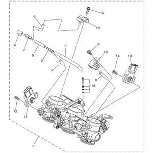 Yamaha - 1RC-13750-00 - Complete throttle housing - MT-09 14-16 Yamaha - 1RC-13750-00 - Complete throttle housing - MT-09 14-16