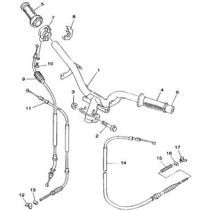 Yamaha - 4KC-F6341-00 Front brake cable Cygnus 125 '94/98 Yamaha - 4KC-F6341-00 Front brake cable Cygnus 125 '94/98