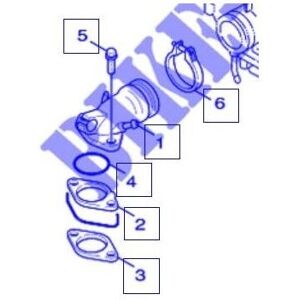 Yamaha - 5ML-E3556-00 Gasket - manifold - Flame-X/XC/ 125 04-05 Yamaha - 5ML-E3556-00 Gasket - manifold - Flame-X/XC/ 125 04-05