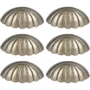 6 Pieces Nautical Shell Knobs for Doors, Drawers, Cabinets, Pull Handles for Kitchen Cabinets, Wardrobes - Ymyny 6 Pieces Nautical Shell Knobs for Doors, Drawers, Cabinets, Pull Handles for Kitchen Cabinets, Wardrobes - Ymyny