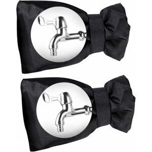 YMYNY Outdoor Faucet Cover Frost Protection Windproof Waterproof for Conservatory Black Size: 18 x 15 x 5 cm Pack of 2 YMYNY Outdoor Faucet Cover Frost Protection Windproof Waterproof for Conservatory Black Size: 18 x 15 x 5 cm Pack of 2