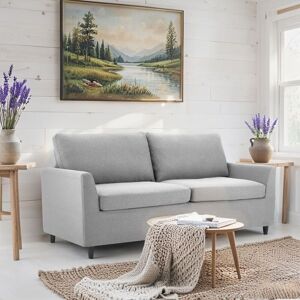 2 Seater Sofa with Removable Sofa Covers, Modern Double Seat Sofa Loveseat Couch for Livingroom, Light Grey, 136cm - Yodolla 2 Seater Sofa with Removable Sofa Covers, Modern Double Seat Sofa Loveseat Couch for Livingroom, Light Grey, 136cm - Yodolla