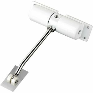 Soleil - Zinc Alloy Adjustable Automatic Door Closer - For Home or Commercial Use - White Soleil - Zinc Alloy Adjustable Automatic Door Closer - For Home or Commercial Use - White