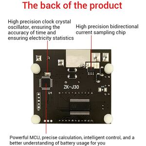 Tlily - ZK-J30 Coulomb Meter Display Battery Test Lithium Battery Protection Against Bidirectional Current 30A Tlily - ZK-J30 Coulomb Meter Display Battery Test Lithium Battery Protection Against Bidirectional Current 30A