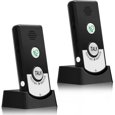 YS-YALOTRS 2-Way Wireless Intercom System for Portable Home Voice Intercom Ringer with 2000mAh Rechargeable Battery, 1000M Long Range Intercom System for Home, YS-YALOTRS 2-Way Wireless Intercom System for Portable Home Voice Intercom Ringer with 2000mAh Rechargeable Battery, 1000M Long Range Intercom System for Home,