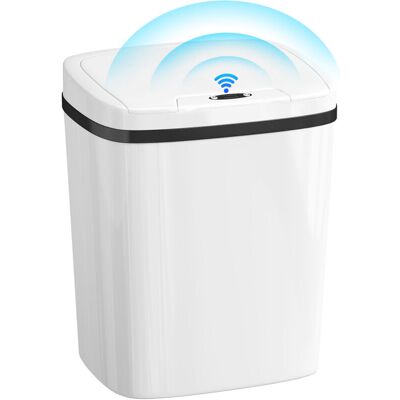 HOMCOM 15L Sensor Bin, Automatic Touchless Kitchen Bin, Battery Operated HOMCOM 15L Sensor Bin, Automatic Touchless Kitchen Bin, Battery Operated