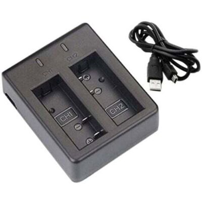OEM Dual Charger For Eken H9/h9r And Sjcam Sj4000/sj5000 Action Cameras – Compatible Simultaneously, 2 Usb Ports OEM Dual Charger For Eken H9/h9r And Sjcam Sj4000/sj5000 Action Cameras – Compatible Simultaneously, 2 Usb Ports