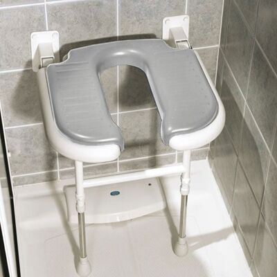 Akw - 4000 Series Standard Horseshoe Padded Seat Grey Akw - 4000 Series Standard Horseshoe Padded Seat Grey