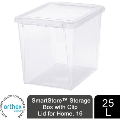 SmartStore 16 Storage Box - Home, Stackable, Secure Clips SmartStore 16 Storage Box - Home, Stackable, Secure Clips