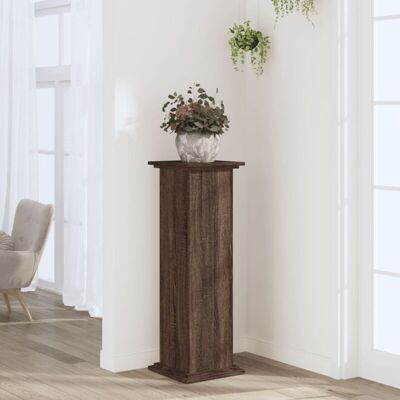 Plant Stand Brown Oak 33x33x100 cm Engineered Wood Vidaxl Plant Stand Brown Oak 33x33x100 cm Engineered Wood Vidaxl