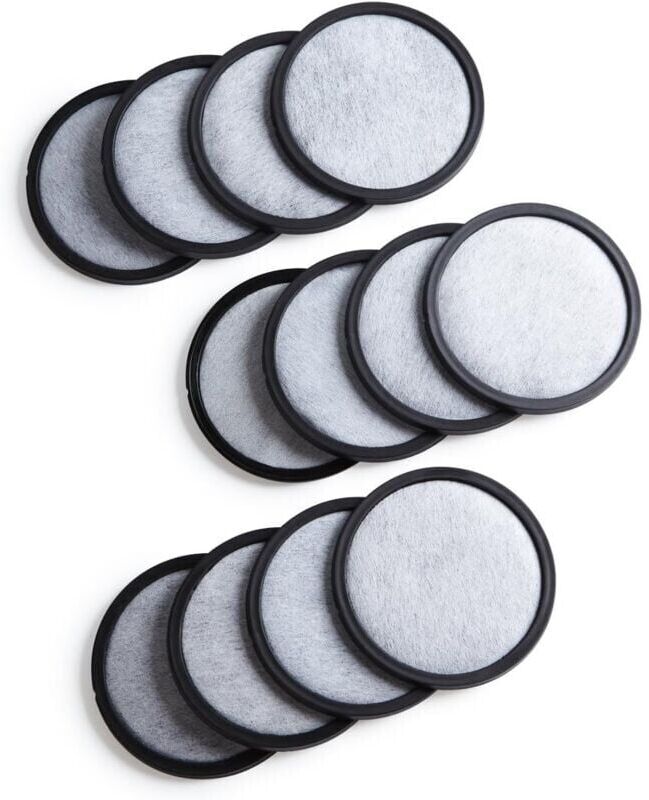 Ymyny - 12-pack premium activated carbon water filter discs for all Mr. Coffee models