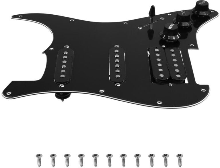 TLILY 1Set ssh Guitar Pickguard Wiring Loaded Prewired + Silence Switch Electric Double Coil Pickup