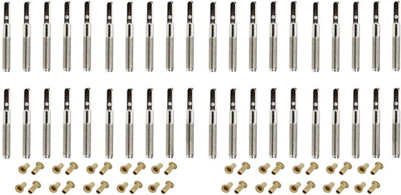 TLILY 20 pcs Lyre Harp Tuning Pin Nails with 20 pcs Rivets Set for Lyre Harp Small Harp Musical Stringed Instrument X3 I500048163