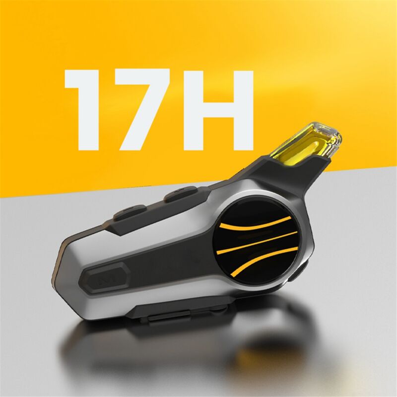 TLILY BT5.0 Motorcycle Headset Intercom Interconnection Outdoor Riding Waterproof with Noise Reduction Full Helmet Headset