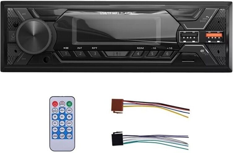 Tlily - Car Radio 1 Din Stereo Multimedia MP3 Player Digital Bluetooth fm aux Input usb Universal Auto