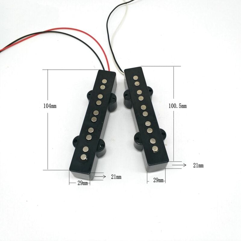 TLILY Ceramic Open Style 5 String Bass Pickup for Parts