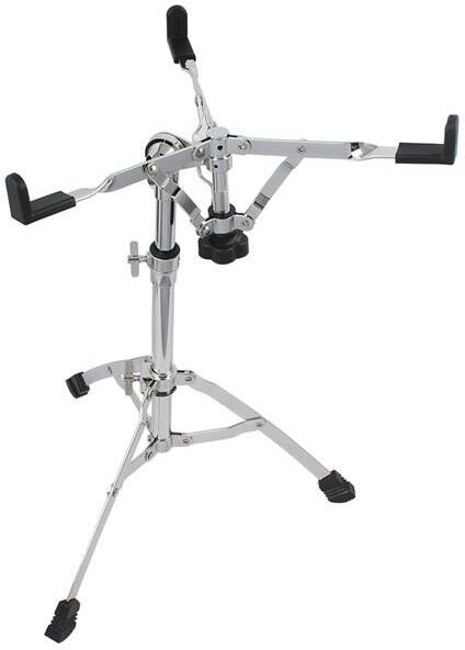 DEWDAT Chrome Plated Dumb Snare Drum Stand Tripod Silver