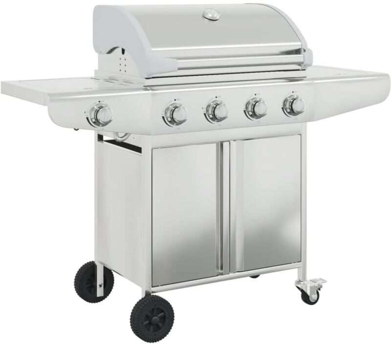Vidaxl - Gas bbq Grill with 5 Burners Silver Stainless Steel