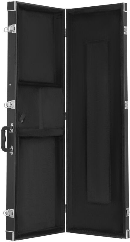 Mophorn Bass Guitar Hard Case, 48.03 in Rectangular, With Lock, Latch Keys, Handle, PVC Padding, Soft Lining, Water-Resistant Shell, for 39-46.5 in