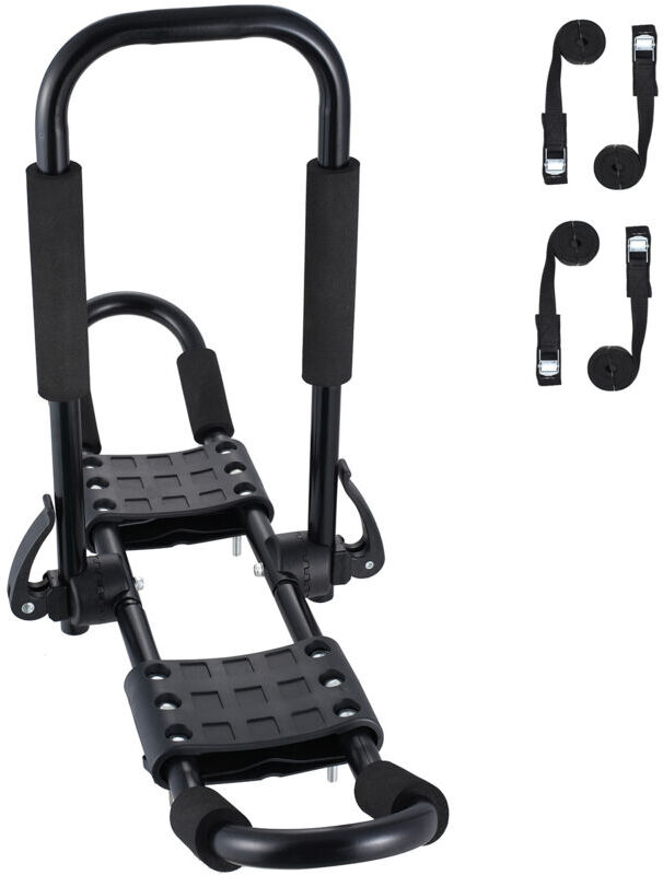 Mophorn Kayak Roof Rack 1 Pair J-Bar, Soft Roof Rack, Top Mount Tie Down, Carrier for Kayak, Canoe, SUP, Ski, Surfboard, SUV, Car, Truck, Holds 2