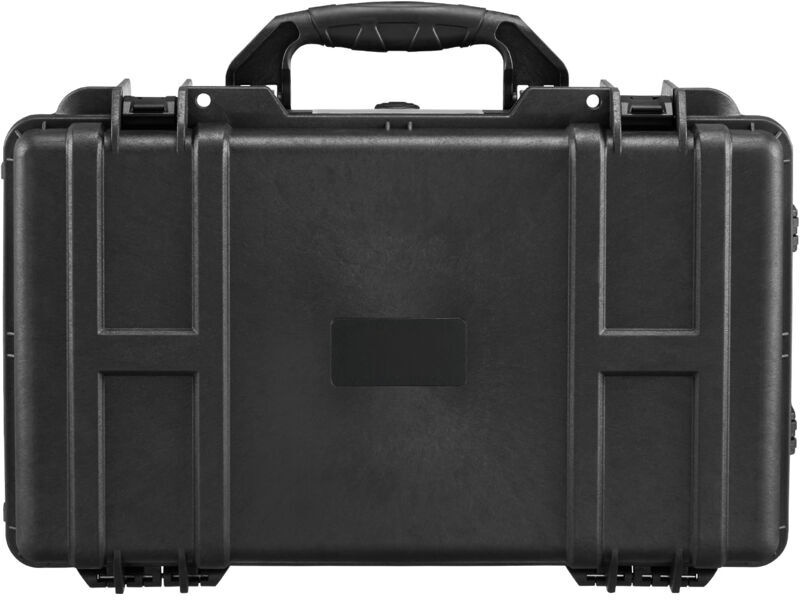 Mophorn Weatherproof Hard Case, Heavy Duty Protective Dry Box with Pre-Cut Foam, Wheels & Retractable Pull Handles for Travel, Hunting, Military,
