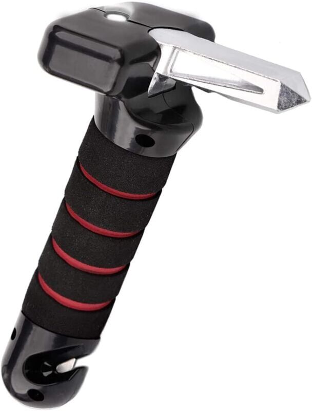 MEMKEY Multifunctional Car Safety Hammer, Car Auxiliary Handle, Emergency Escape Tool with Window Breaker and Seat Belt Cutter, Suitable for Car, Office,