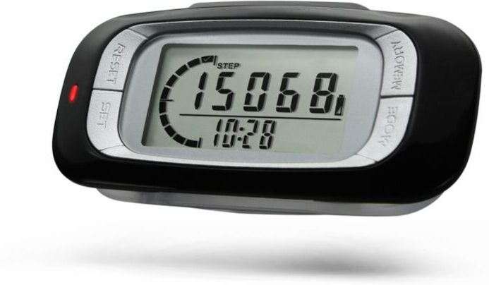 Cyslmuk - Pedometer for Walking - Tracks Steps, Miles, Calories and Active Time. Clip-on Step Counter for Women and Men with Large Display