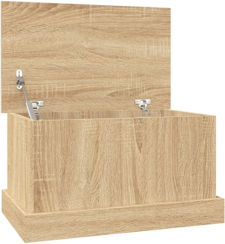 Storage Box Sonoma Oak 50x30x28 cm Engineered Wood Vidaxl